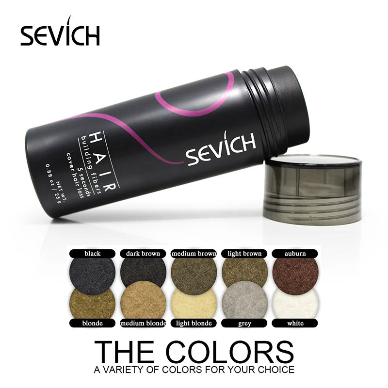 12G & 25G Hair Building Fiber Keratin Fiber Hair Instant Concealer Hair Loss Product Extension Thicken Hair 10 Colors