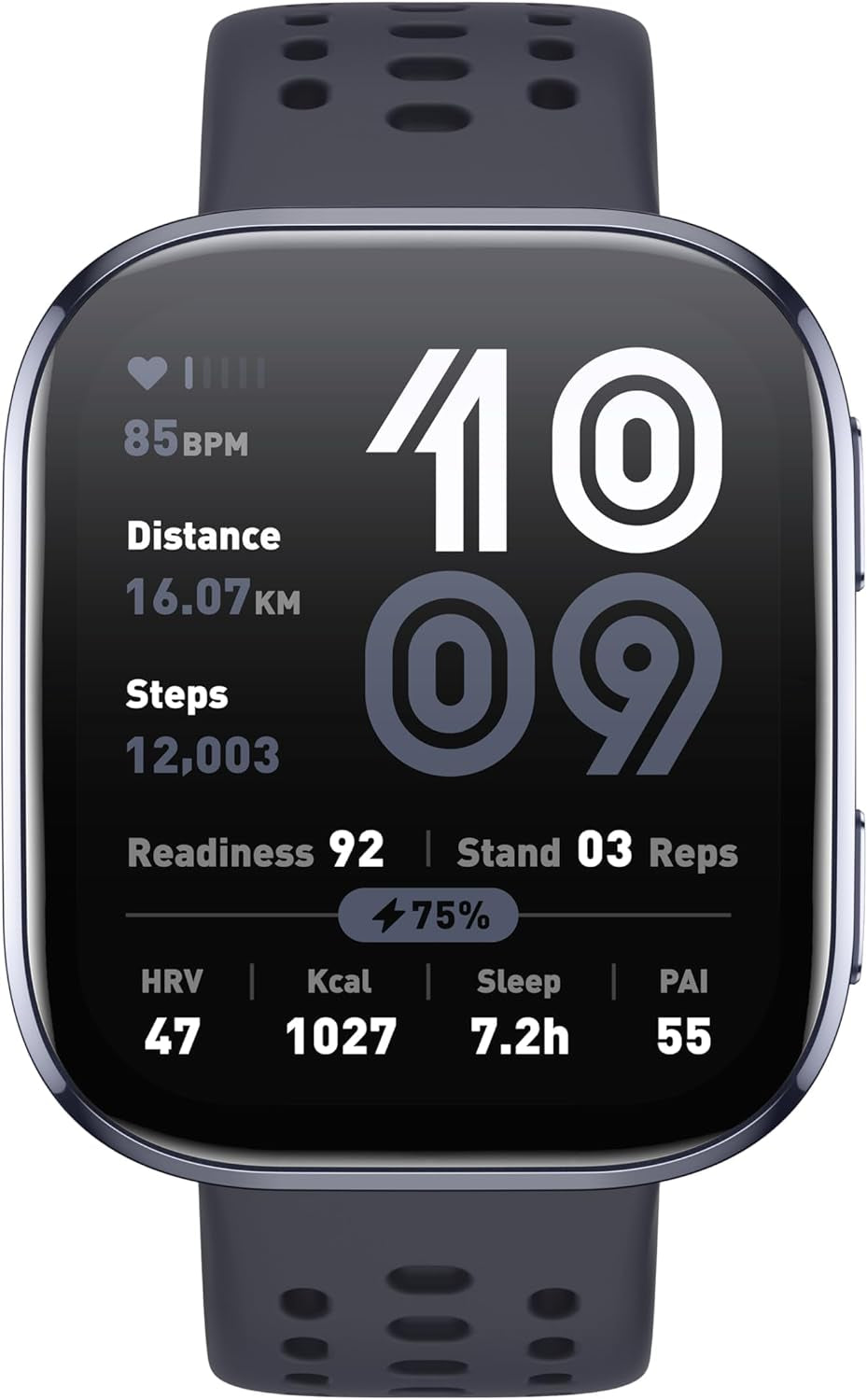 Amazfit Bip 6 Smart Watch 46Mm, 14 Tage Akku, 1.97“ AMOLED, GPS & Kostenloses Kartenmaterial, AI, Bluetooth Anruf Textfunktion, Gesundheits, Fitness Schlaf-Tracker, 140+ Trainingsmodi, 5 ATM