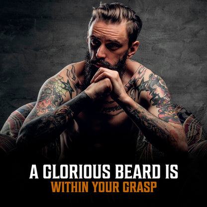 - Ultimate Beard Kit Coffee and Whiskey - Beard Grooming Kit for Men with Beard Brush, Beard Comb, Beard Balm, Beard Oil, Beard and Moustache Scissors - Husband Gifts for Men