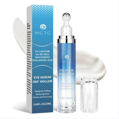 5% Caffeine Eye Cream & Retinol under Eye Cream to Reduce Dark Circles, Puffiness, Wrinkles and Fine Lines, anti Aging under Eye Bags Treatment Serum for Women & Men