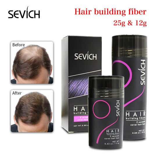 12G & 25G Hair Building Fiber Keratin Fiber Hair Instant Concealer Hair Loss Product Extension Thicken Hair 10 Colors