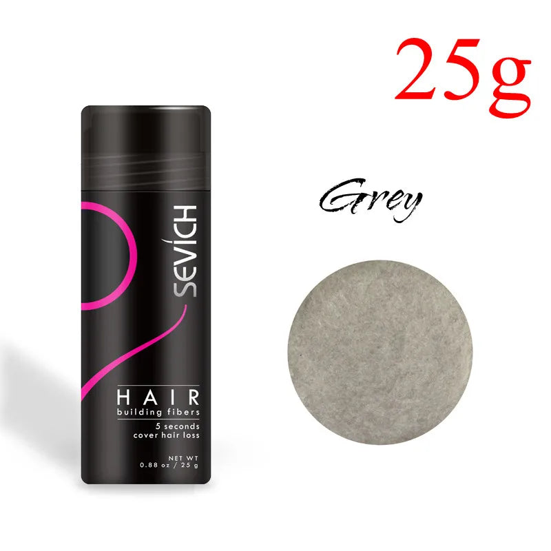 12G & 25G Hair Building Fiber Keratin Fiber Hair Instant Concealer Hair Loss Product Extension Thicken Hair 10 Colors