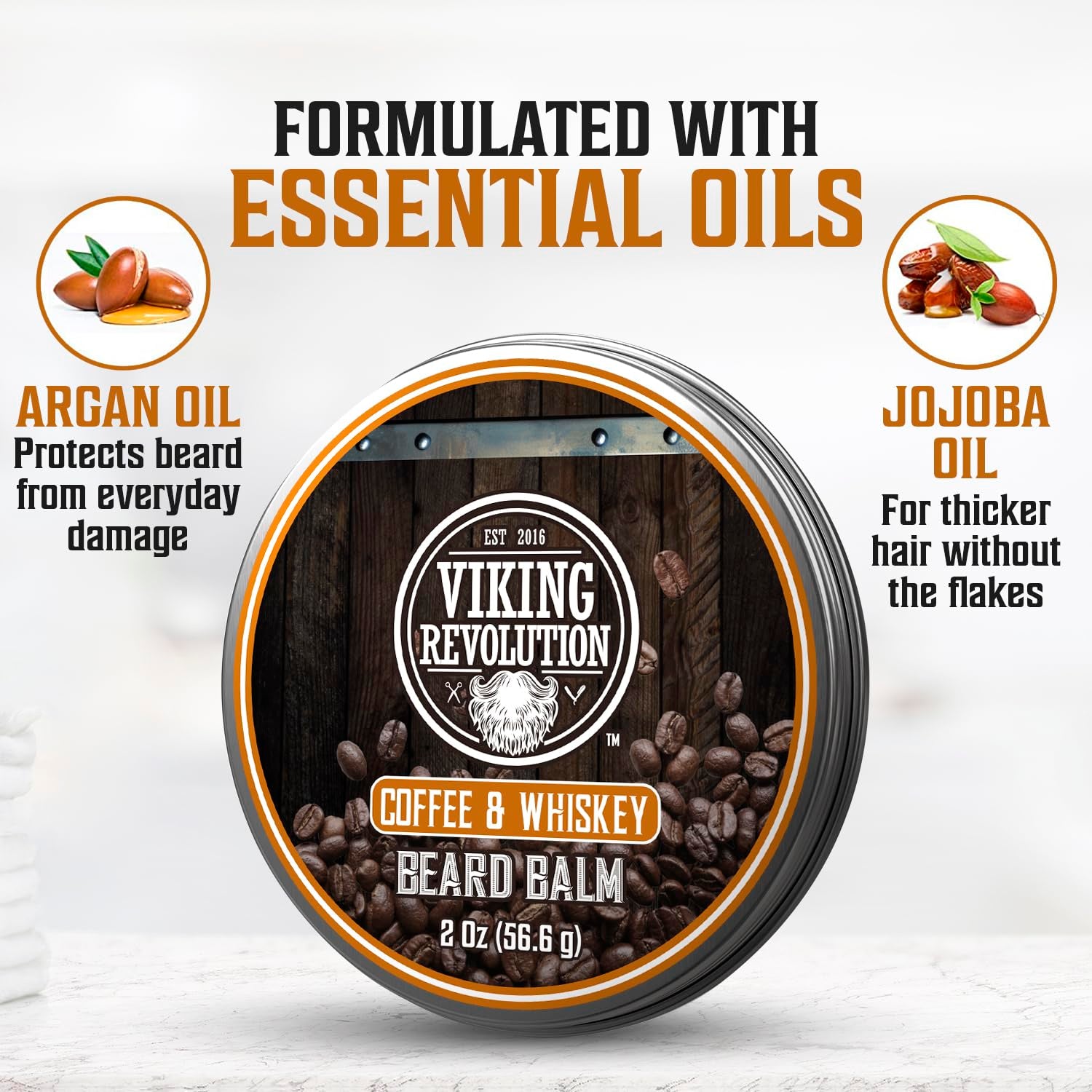 - Ultimate Beard Kit Coffee and Whiskey - Beard Grooming Kit for Men with Beard Brush, Beard Comb, Beard Balm, Beard Oil, Beard and Moustache Scissors - Husband Gifts for Men