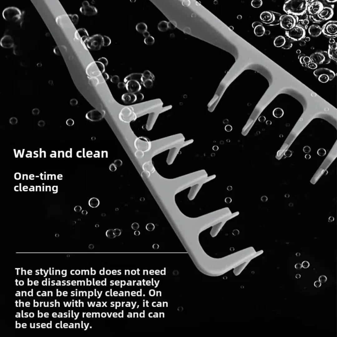 Wide-tooth volume hair styling comb