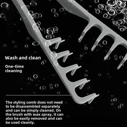 Wide-tooth volume hair styling comb