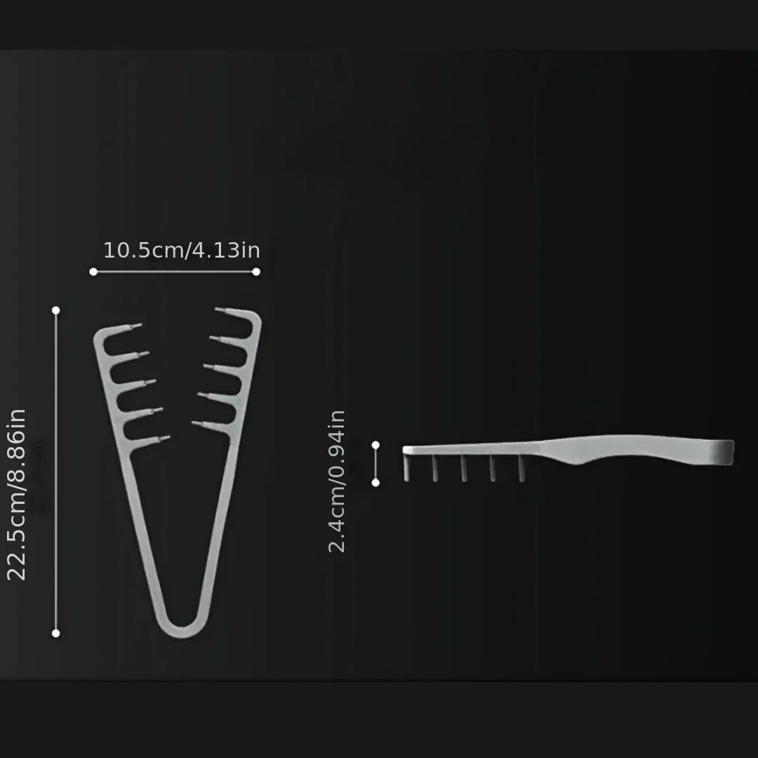 Wide-tooth volume hair styling comb