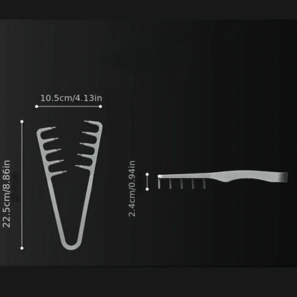 Wide-tooth volume hair styling comb