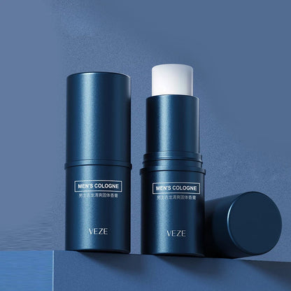 Men's solid cologne stick with fresh long-lasting scent