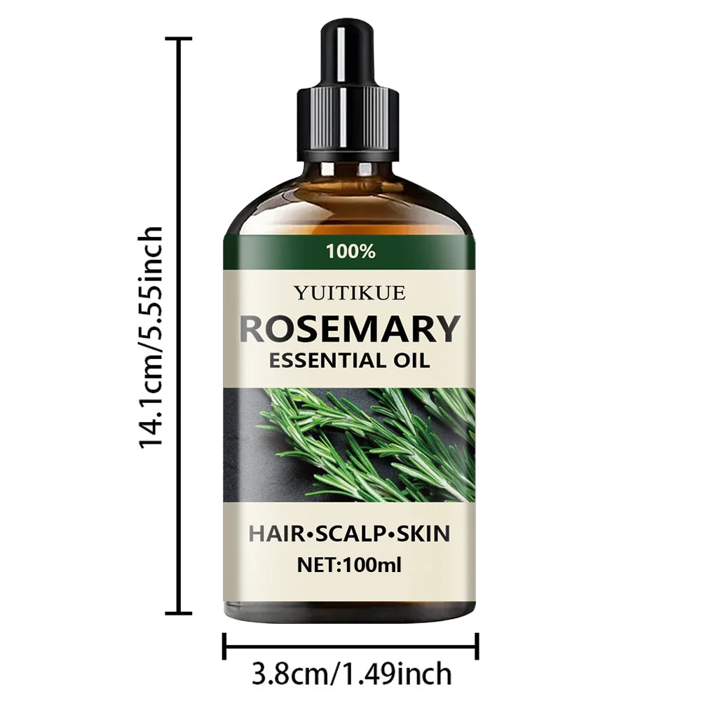 Pure rosemary essential oil for hair and scalp