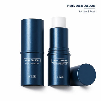 Men's solid cologne stick with fresh long-lasting scent