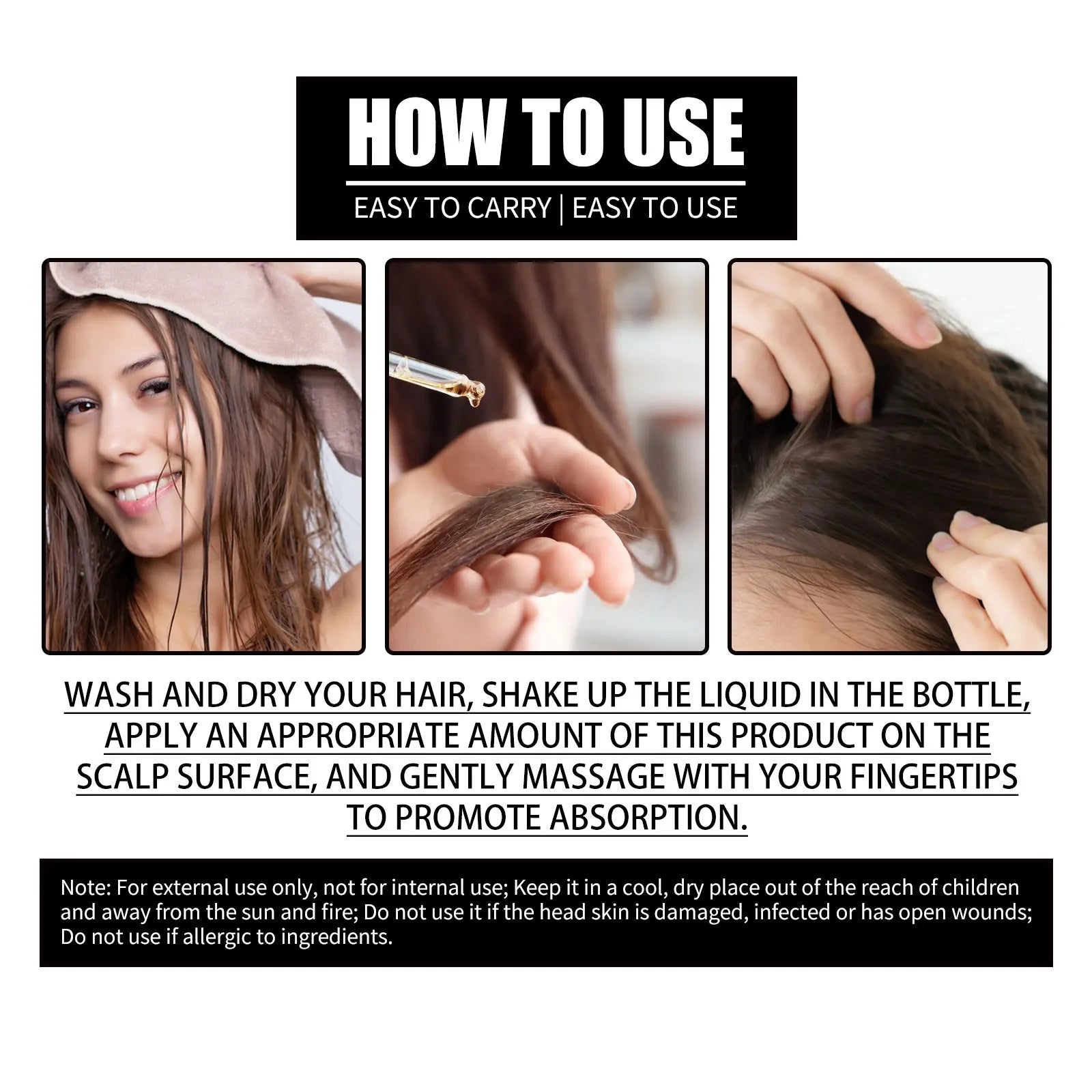 Biotin and collagen hair growth serum