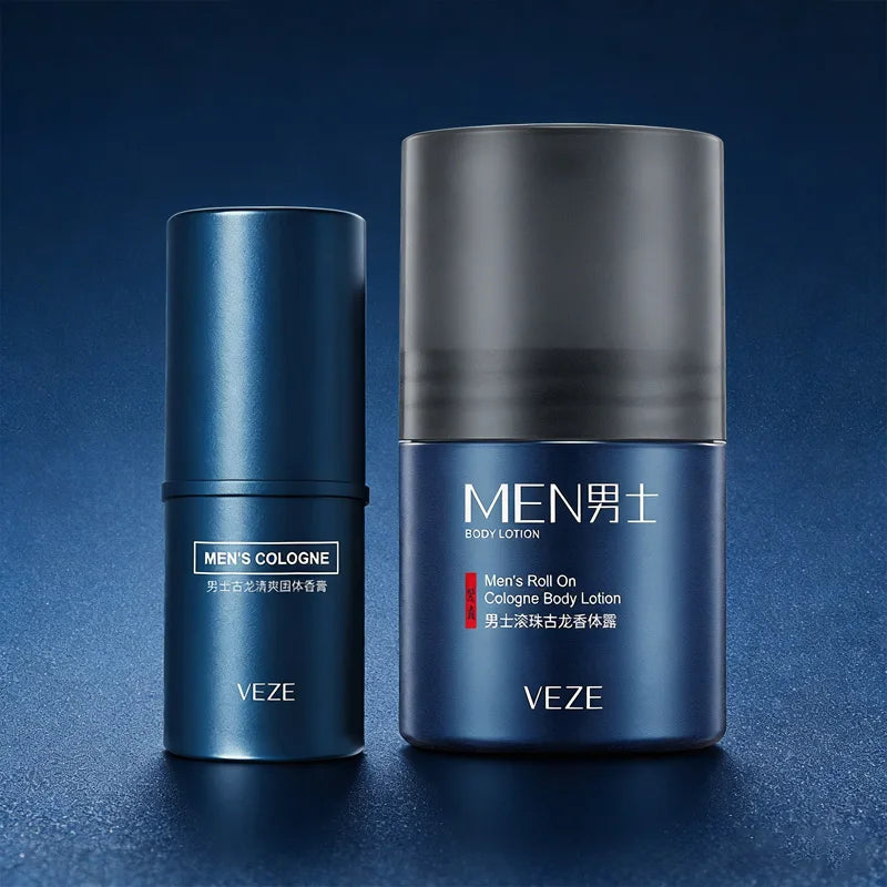 Men's solid cologne stick with fresh long-lasting scent