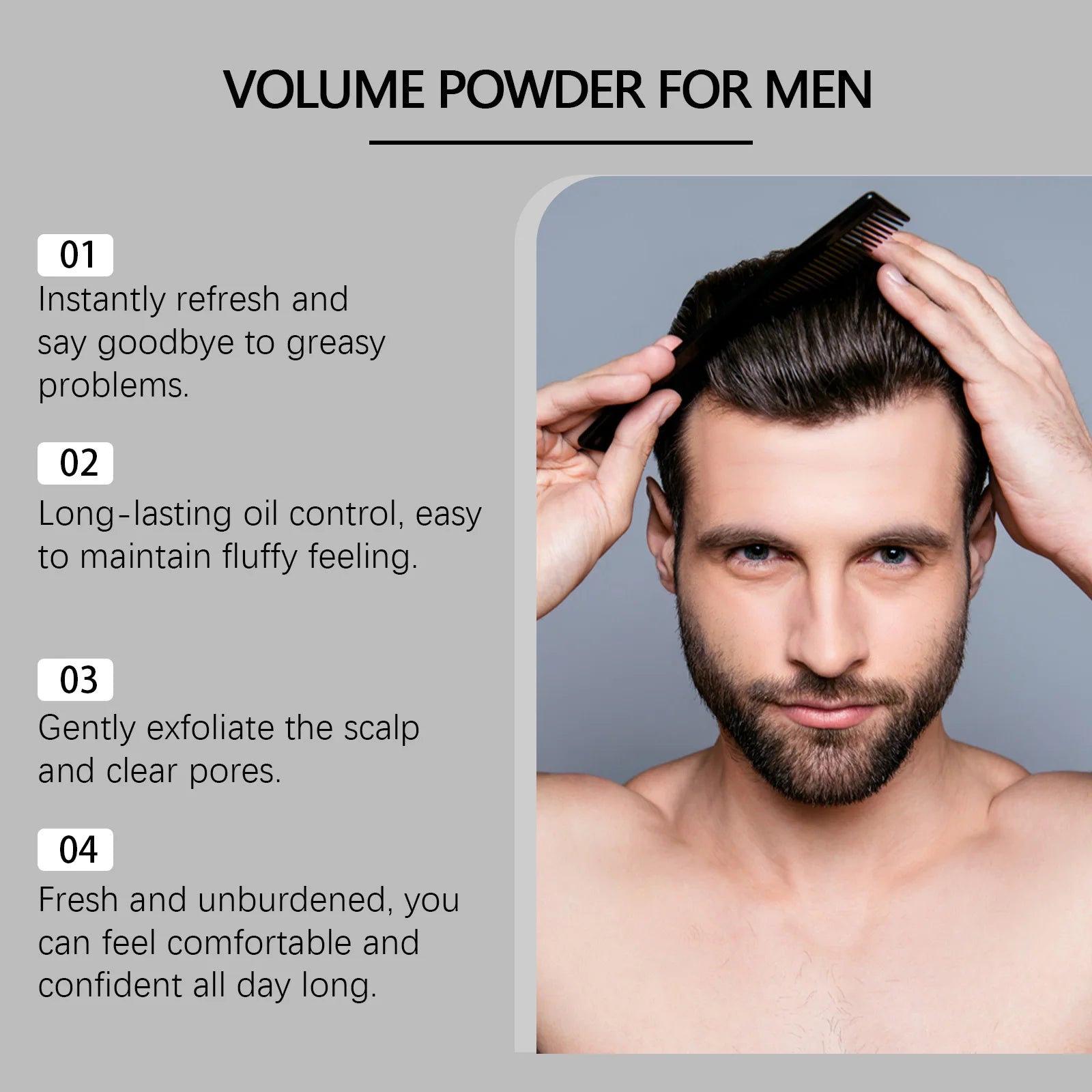 Hair texture powder for volume and hold