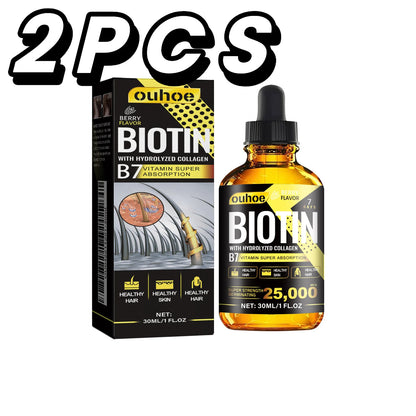 Biotin and collagen hair growth serum