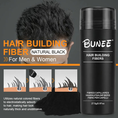 Hair thickening fiber for fuller looking hair
