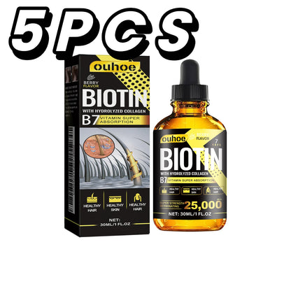 Biotin and collagen hair growth serum