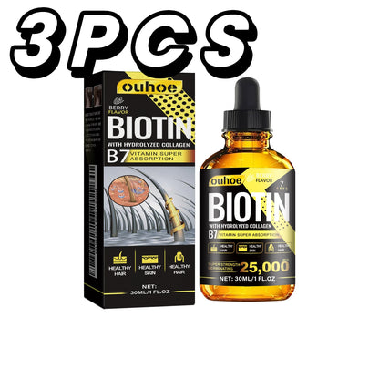 Biotin and collagen hair growth serum