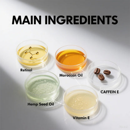 Caffeine and retinol under eye cream for dark circles