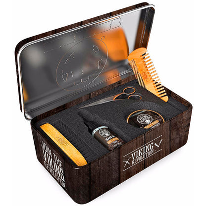 - Ultimate Beard Kit Coffee and Whiskey - Beard Grooming Kit for Men with Beard Brush, Beard Comb, Beard Balm, Beard Oil, Beard and Moustache Scissors - Husband Gifts for Men