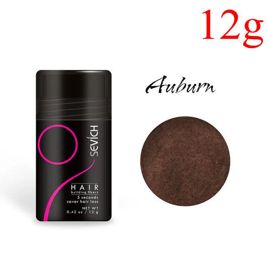 12G & 25G Hair Building Fiber Keratin Fiber Hair Instant Concealer Hair Loss Product Extension Thicken Hair 10 Colors