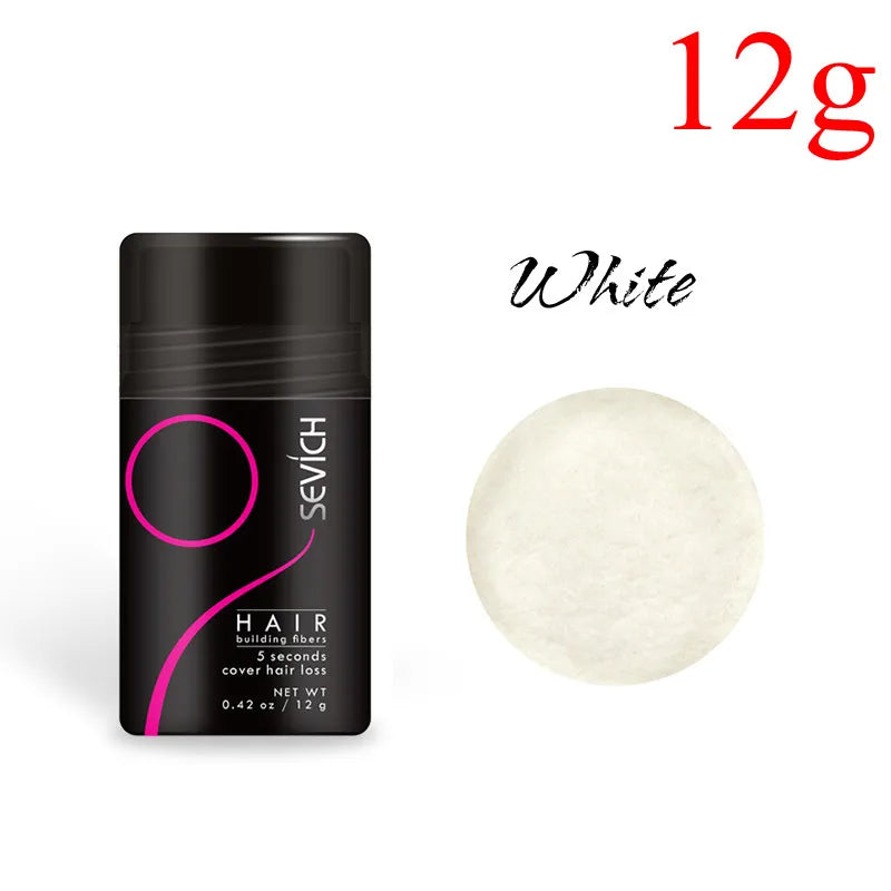 12G & 25G Hair Building Fiber Keratin Fiber Hair Instant Concealer Hair Loss Product Extension Thicken Hair 10 Colors