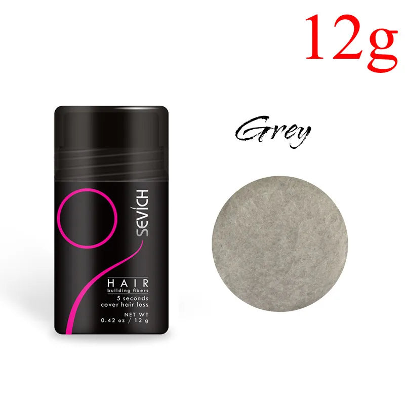 12G & 25G Hair Building Fiber Keratin Fiber Hair Instant Concealer Hair Loss Product Extension Thicken Hair 10 Colors