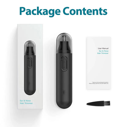 Nose Hair Trimmer, Professional Painless Nose Ear Eyebrow Facial Hair Trimmer for Men Women, Multifunctional Design Nose Hair Trimmer with Washable Removable Cutter Head, Safe and Effective