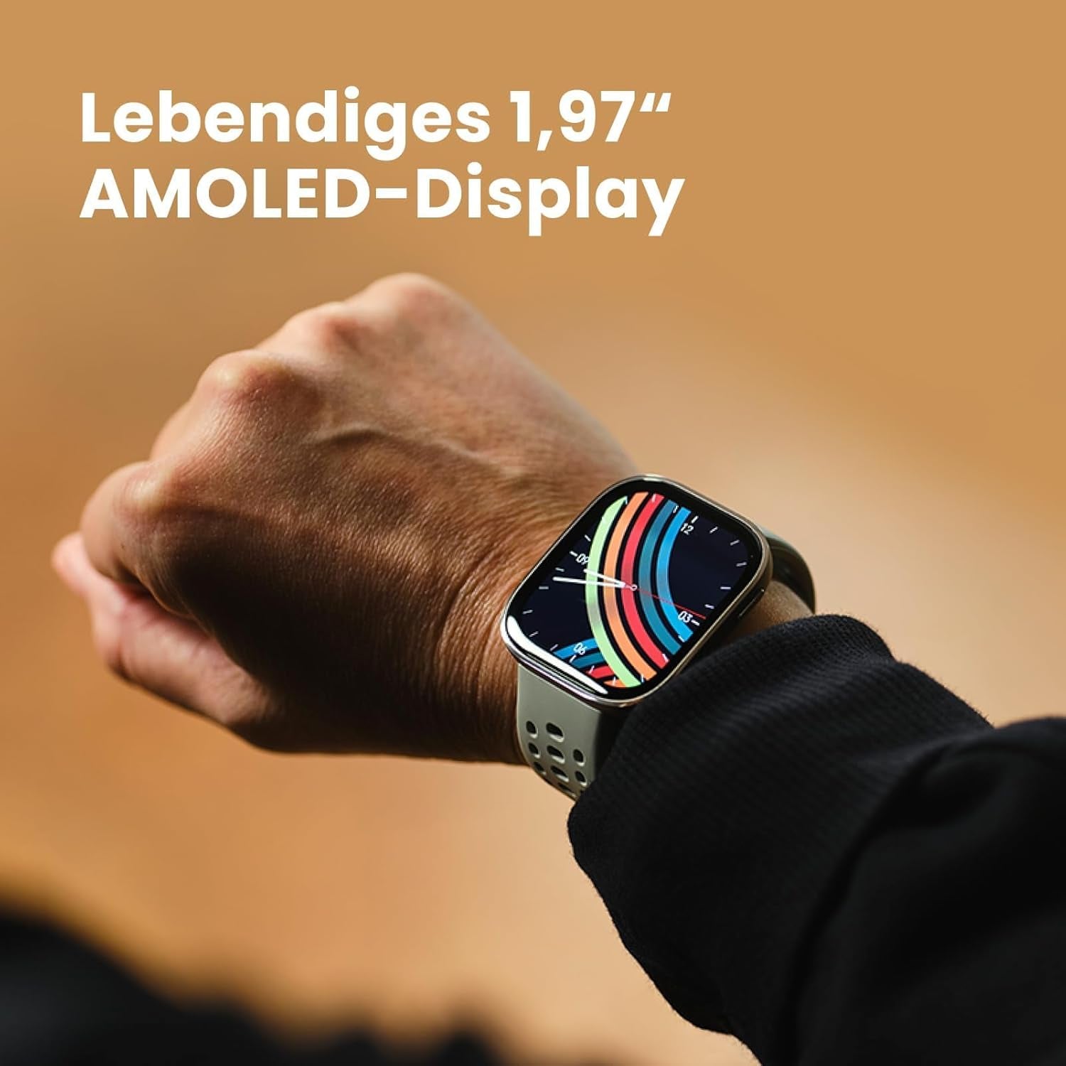 Amazfit Bip 6 Smart Watch 46Mm, 14 Tage Akku, 1.97“ AMOLED, GPS & Kostenloses Kartenmaterial, AI, Bluetooth Anruf Textfunktion, Gesundheits, Fitness Schlaf-Tracker, 140+ Trainingsmodi, 5 ATM