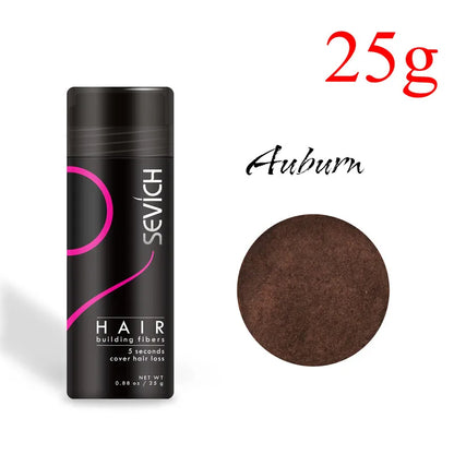 12G & 25G Hair Building Fiber Keratin Fiber Hair Instant Concealer Hair Loss Product Extension Thicken Hair 10 Colors