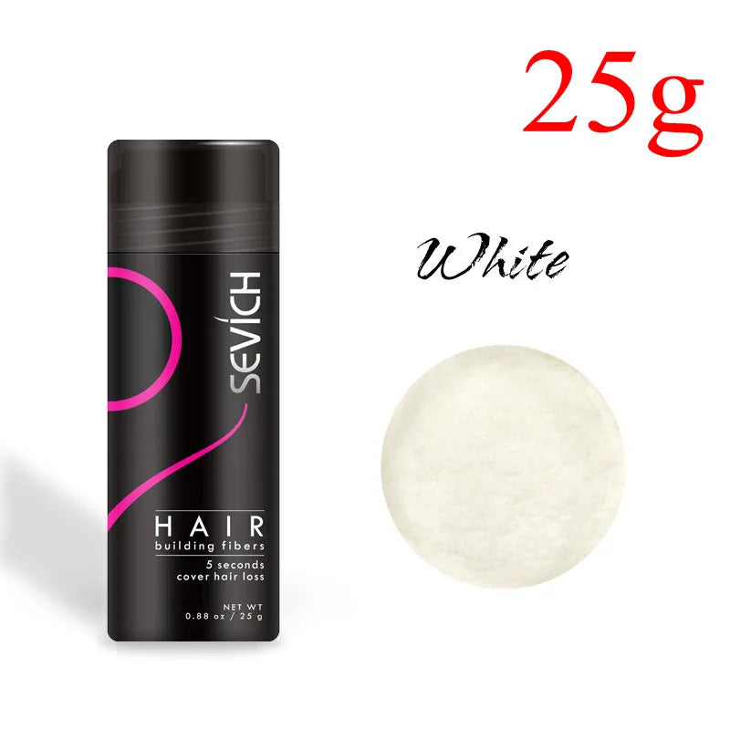 12G & 25G Hair Building Fiber Keratin Fiber Hair Instant Concealer Hair Loss Product Extension Thicken Hair 10 Colors